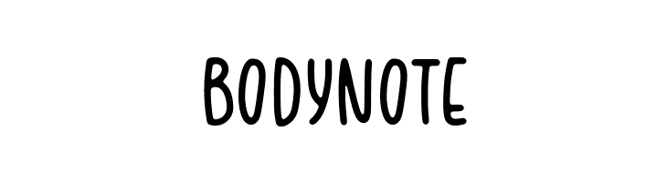 BODYNOTE  Fuentes Gratis Descargar