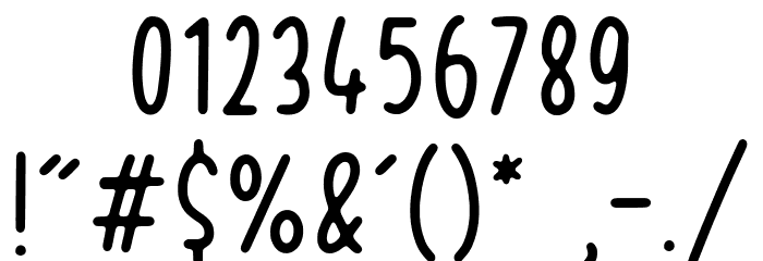BODYNOTE Font OTHER CHARS