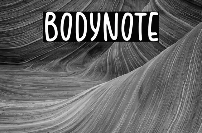 BODYNOTE Font examples