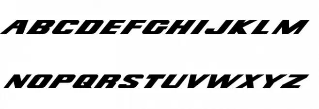 BOEING-style フォント 大文字