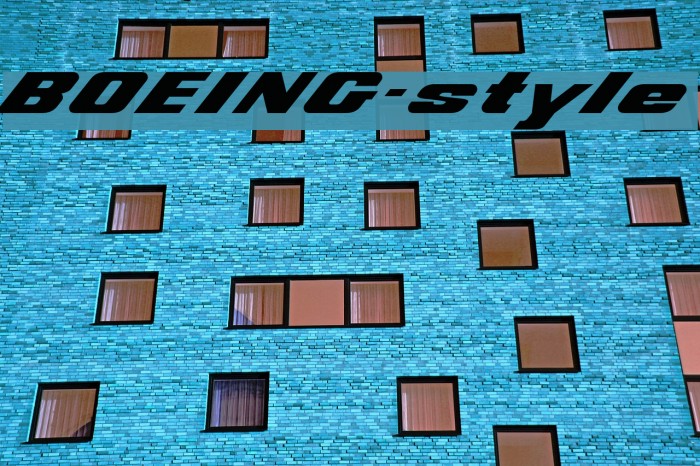BOEING-style Font examples