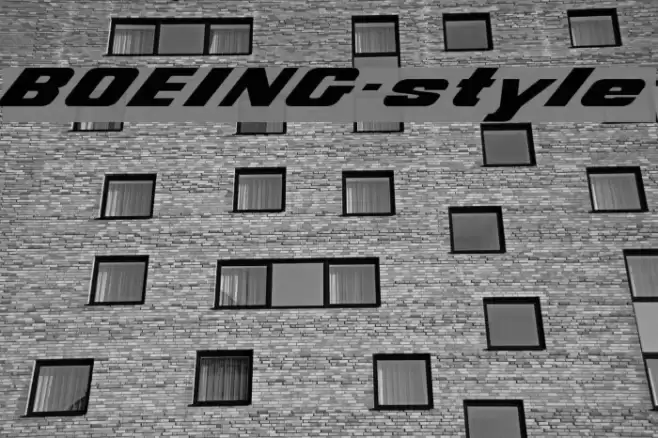 BOEING-style フォント examples