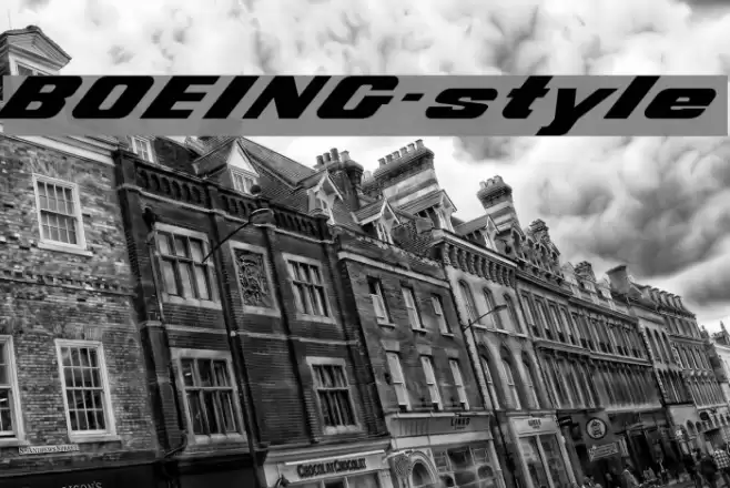 BOEING-style フォント examples