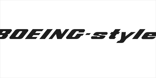 BOEING-style Logo