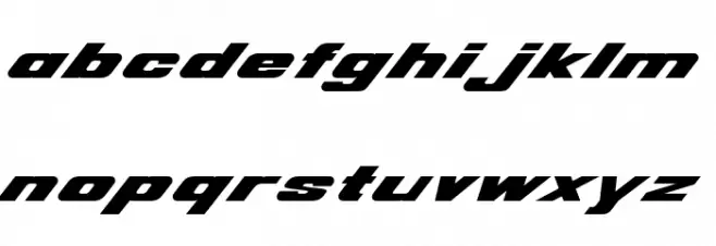 BOEING-style 字体 小写