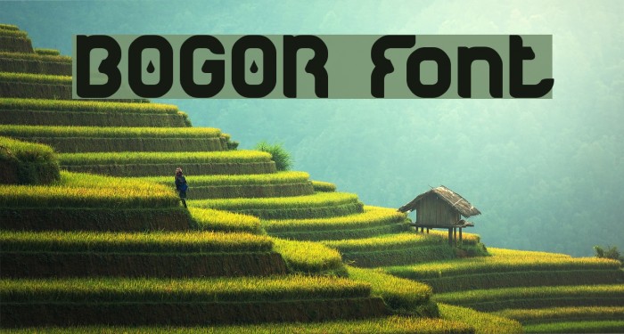 BOGOR Font examples