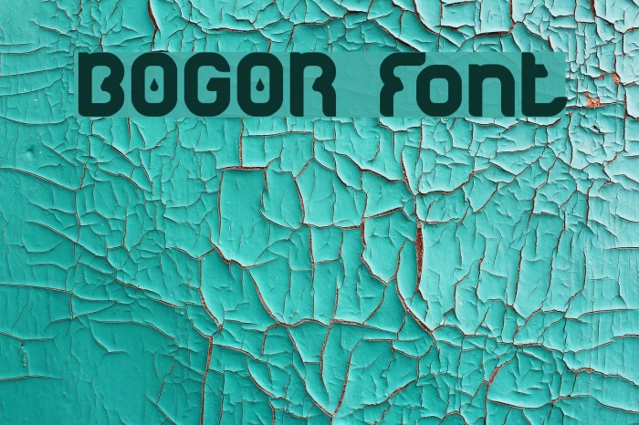 BOGOR Font examples