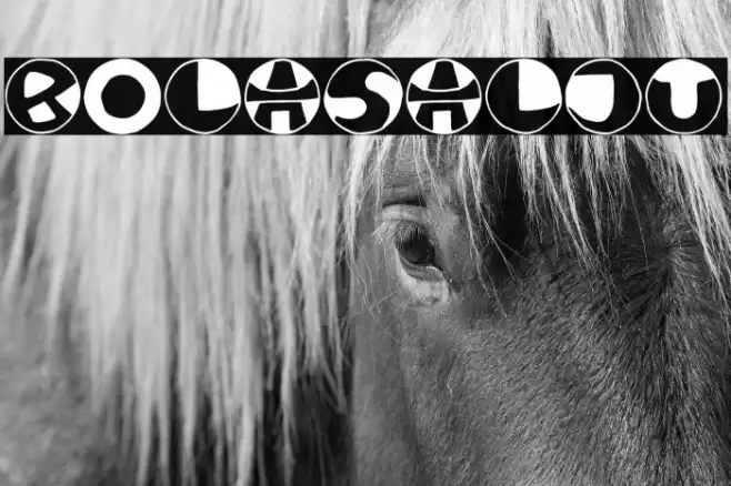 BOLASALJU Font examples