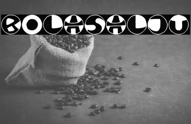 BOLASALJU Font examples