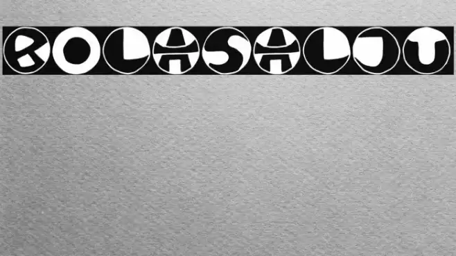 BOLASALJU Font examples