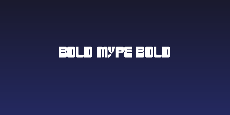 BOLD MYPE BOLD Social Header