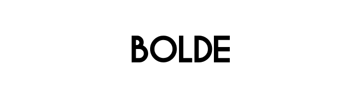 BOLDE  フリーフォントのダウンロード