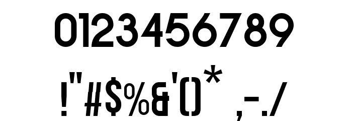 BOLDE Font OTHER CHARS