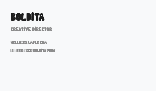 BOLDITA Business Card