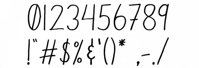 BOLICA Font OTHER CHARS