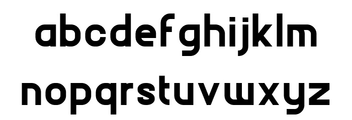 BOLeD Font LOWERCASE
