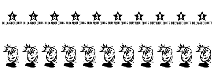 BOMB FONT Font OTHER CHARS
