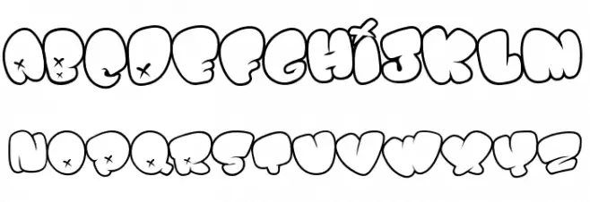 BOMB FONT フォント 大文字