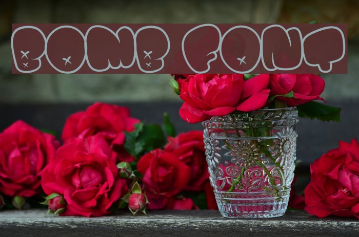 BOMB FONT Font examples