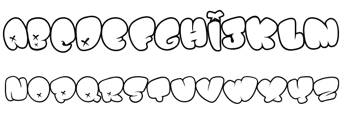 BOMB FONT Font LOWERCASE