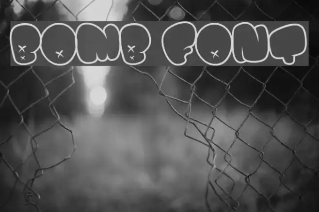 BOMB FONT Font examples