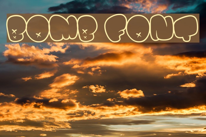 BOMB FONT Font examples