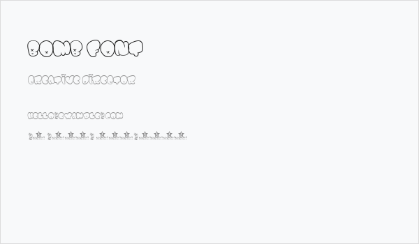 BOMB FONT Business Card