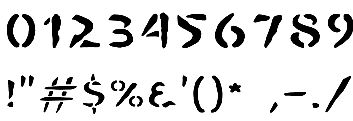 BOMBORA Font OTHER CHARS