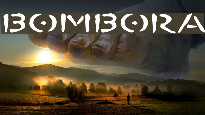 BOMBORA Font examples