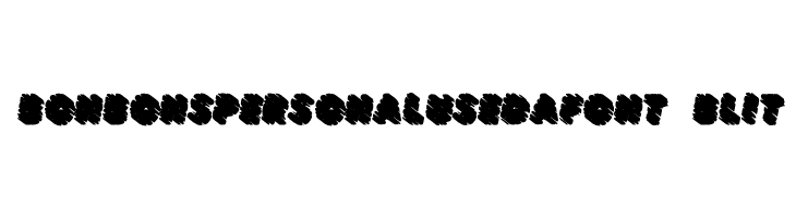 BONBONSPERSONALUSEDAFONT-BlIt  Free Fonts Download