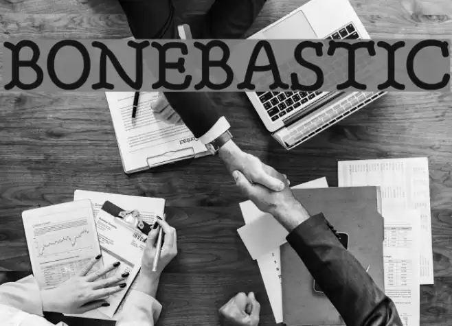 BONEBASTIC Font examples