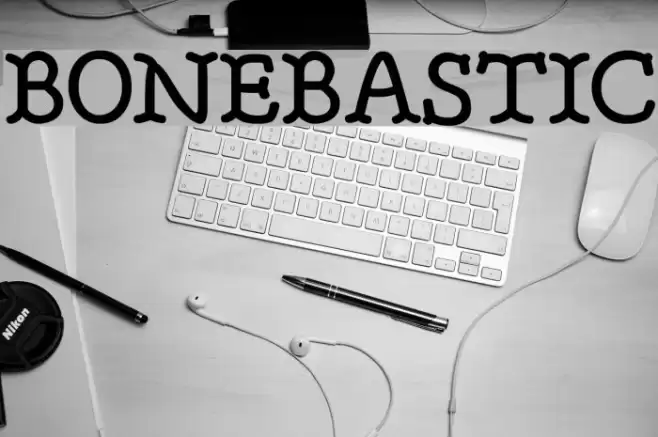 BONEBASTIC Font examples