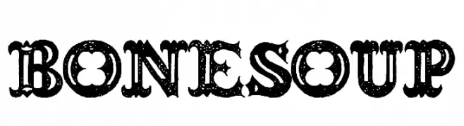 BONESOUP  Frei Schriftart Herunterladen