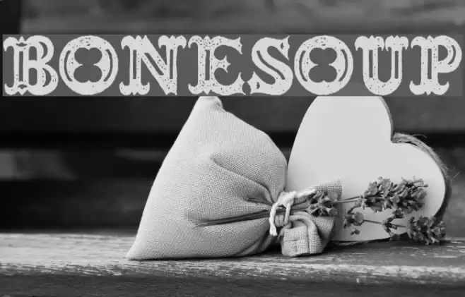 BONESOUP Font examples