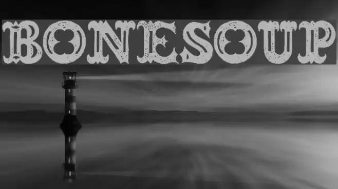 BONESOUP Font examples