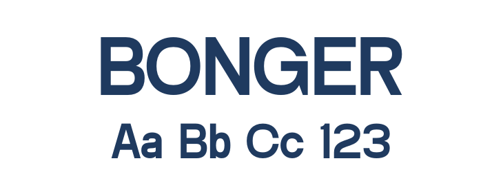 BONGER Font Preview