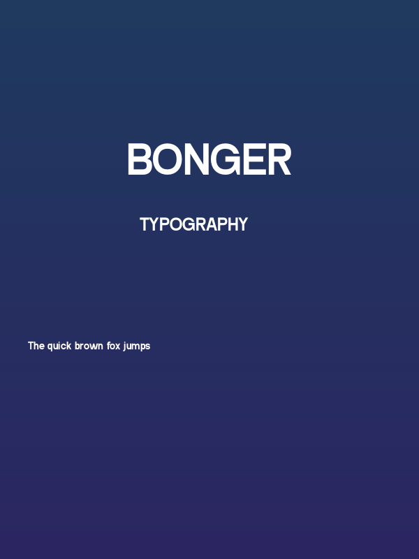BONGER Poster