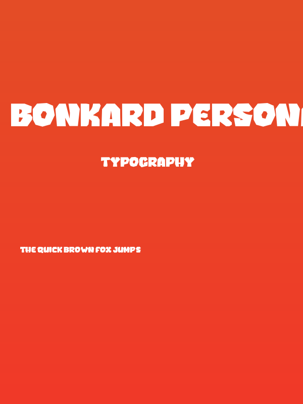 BONKARD PERSONAL USE Poster