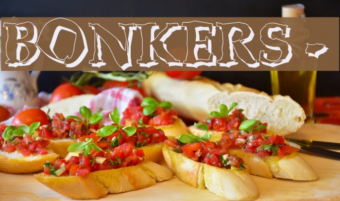 BONKERS - shadow Font examples