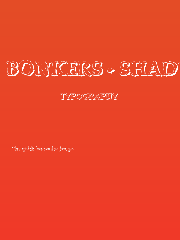 BONKERS - shadow Poster