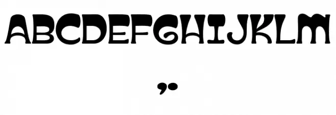 BONZEIR Regular 字体 其它煤焦