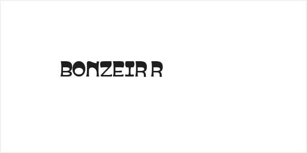 BONZEIR Regular Logo