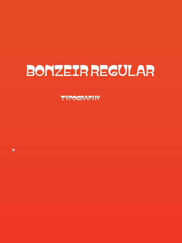 BONZEIR Regular Poster