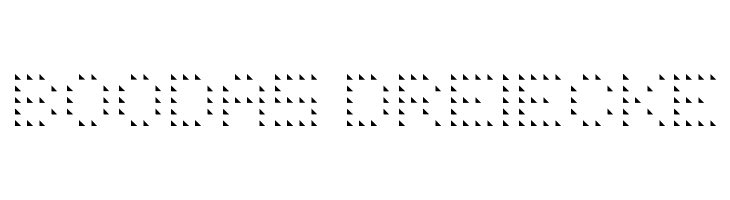 BOODAS DREIECKE Font
