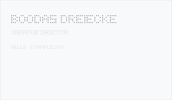 BOODAS DREIECKE Business Card