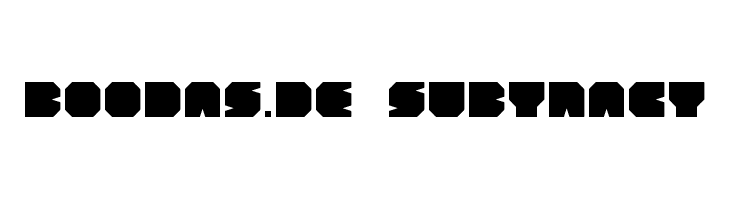 BOODAS.DE | Subtract  フリーフォントのダウンロード