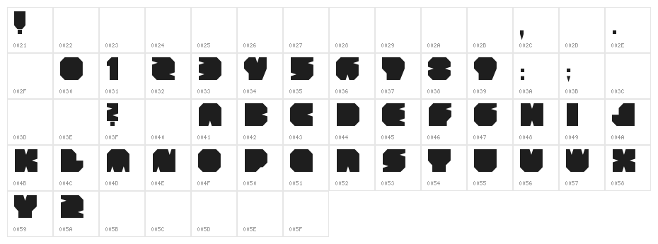 BOODAS.DE | Subtract Character Map