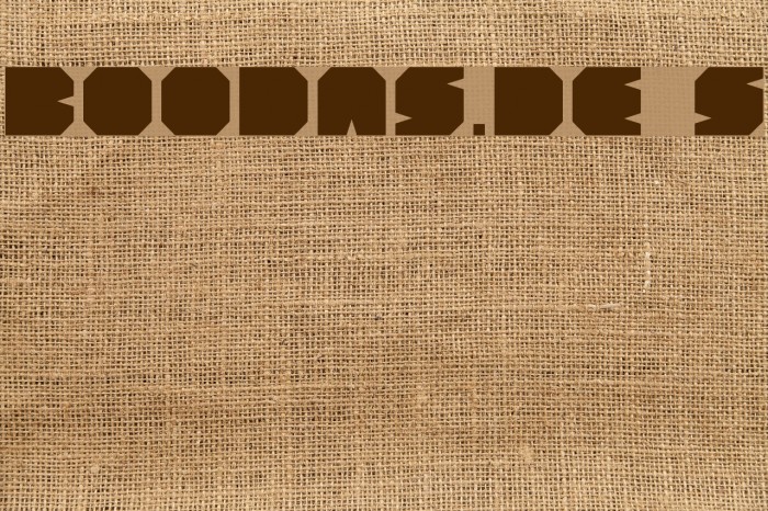BOODAS.DE | Subtract Font examples