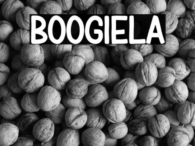 BOOGIELA Caratteri examples