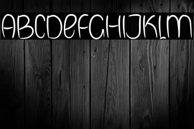 BOOK LINE Font examples